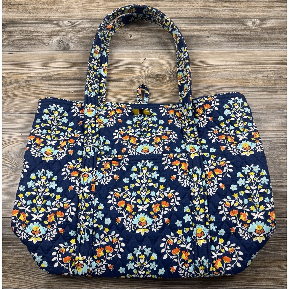 NWT Vera Bradley Grand Tote 2.0 Large Purse Travel Beach Bag Chandelier Floral